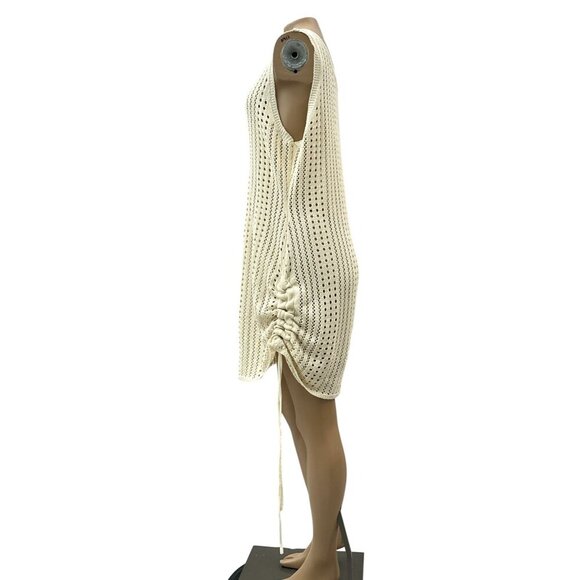 Cupshe Womens Cover Up‎ Beach Dress Swimsuits Crochet Hollow Out Drawstring XL - Picture 7 of 15